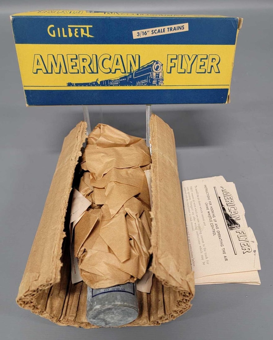 NOS American Flyer S gauge XA-11666 air chime whistle control in original box (1 of 8)