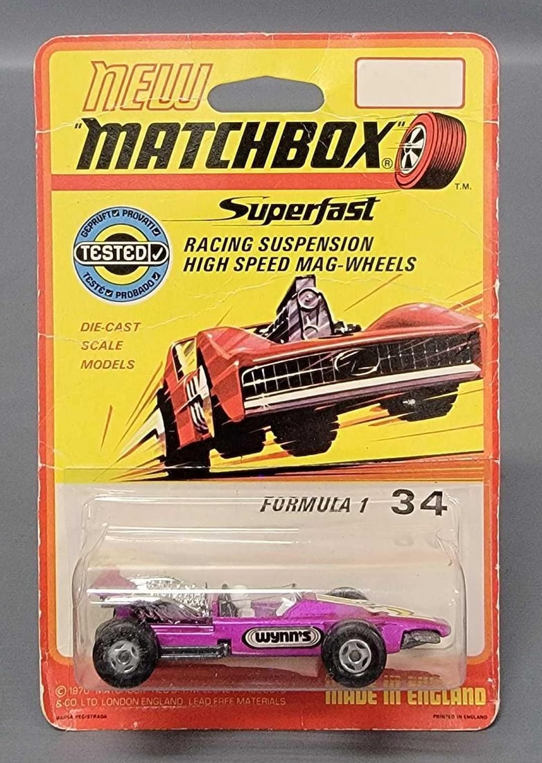 Matchbox Superfast 34 Formula 1 in blister pack (1 of 8)