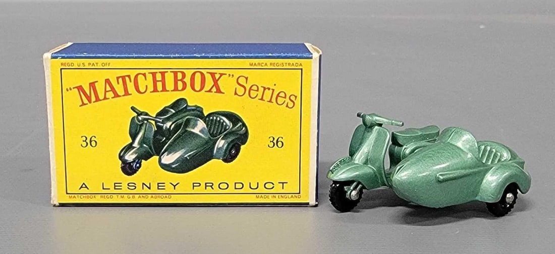Matchbox 36 Motor Scooter And Sidecar in original box (1 of 11)