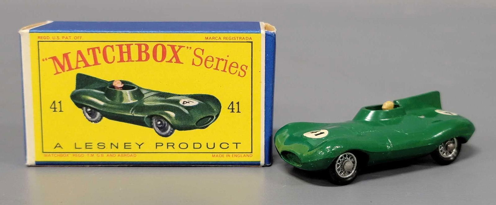 Matchbox 41 D Type Jaguar Racing Car in original box (1 of 11)