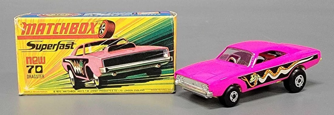 Incredible Matchbox Superfast 70 Dodge Dragster in original box (1 of 12)
