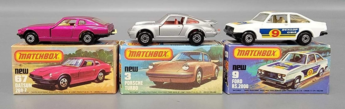 Three Matchbox Superfast cars in original box (1 of 11)