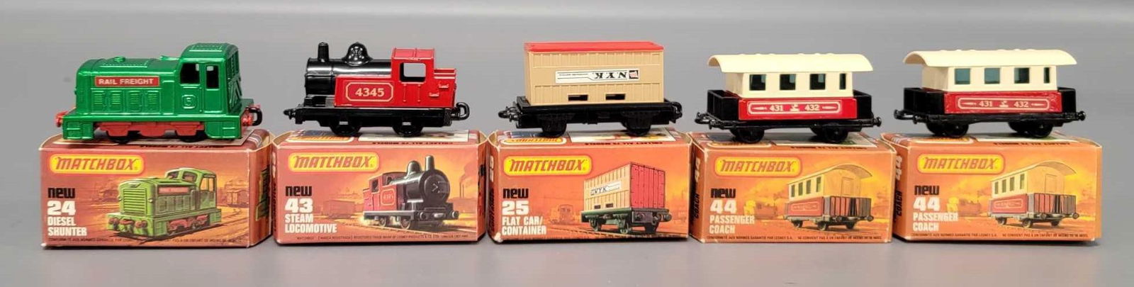 Five Matchbox Railway cars in original boxes (1 of 11)