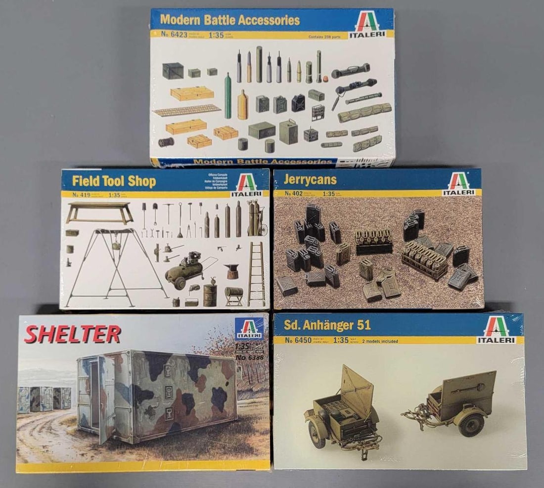 Factory sealed group of Italeri 1/35 Accessory kits in original boxes (1 of 7)
