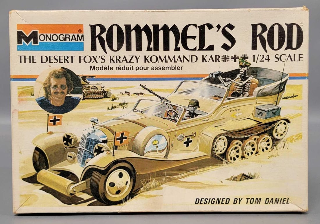 Monogram 1/24 Rommels Rod half track in original box kit 6745 (1 of 5)