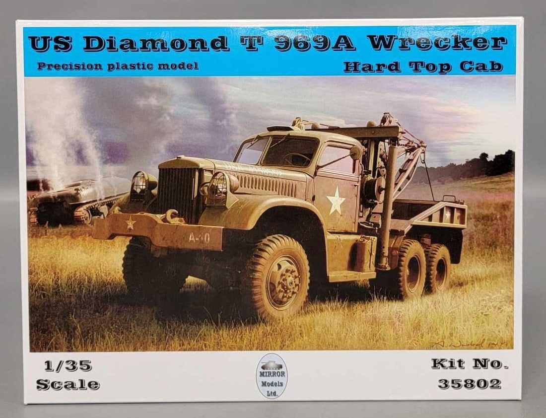 Factory sealed Mirror 1/35 US Diamond T 969A Wrecker in original box kit 35802 (1 of 6)