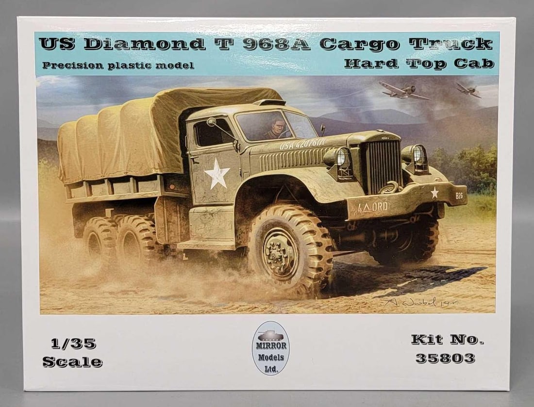 Factory sealed Mirror 1/35 US Diamond T 969A Wrecker in original box kit 35802 (1 of 6)