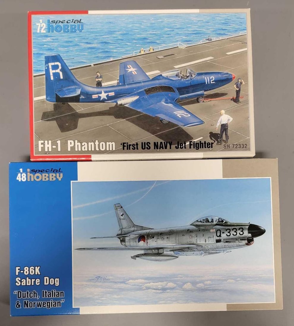 Group of Special Hobby 1/72 and 1/48 Military Fighter Jets in original boxes (1 of 5)