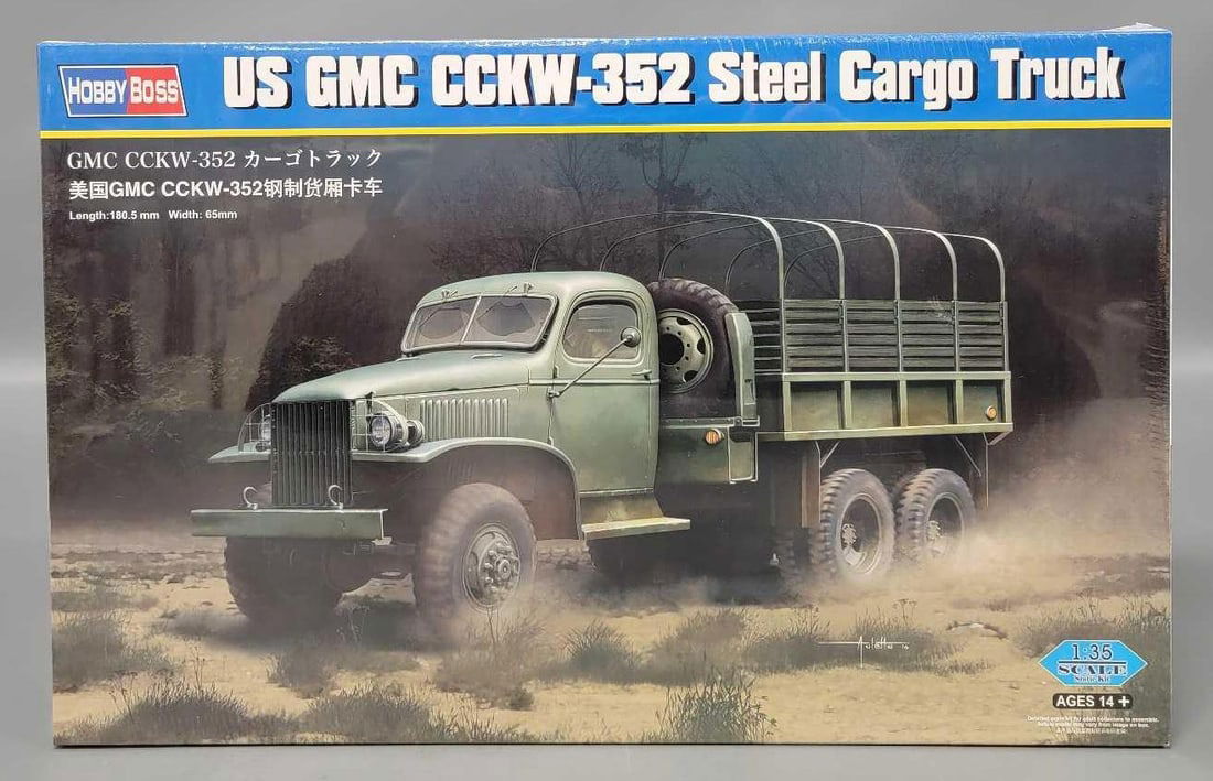 Factory sealed Hobby Boss 1/35 US GMC CCKW-352 Steel Cargo Truck in OB kit 83831 (1 of 6)