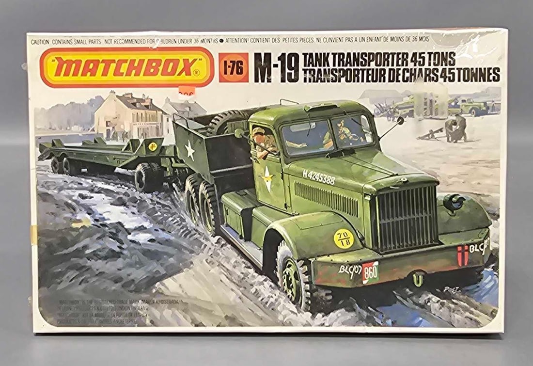 Factory sealed Matchbox 1/76 M19 Tank Transporter 45 tons in original box kit PK-74 (1 of 6)