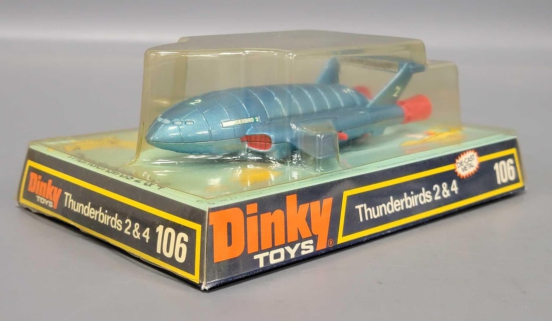 1967 Dinky Toys Thunderbirds 2 & 4 1st Ver. Green