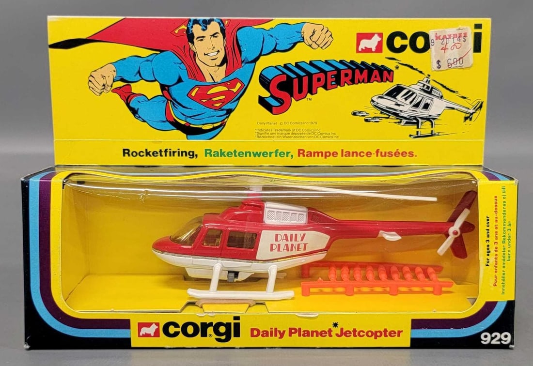 Corgi Toys Superman Rocketfiring Jetcopter No 929 in original box (1 of 7)