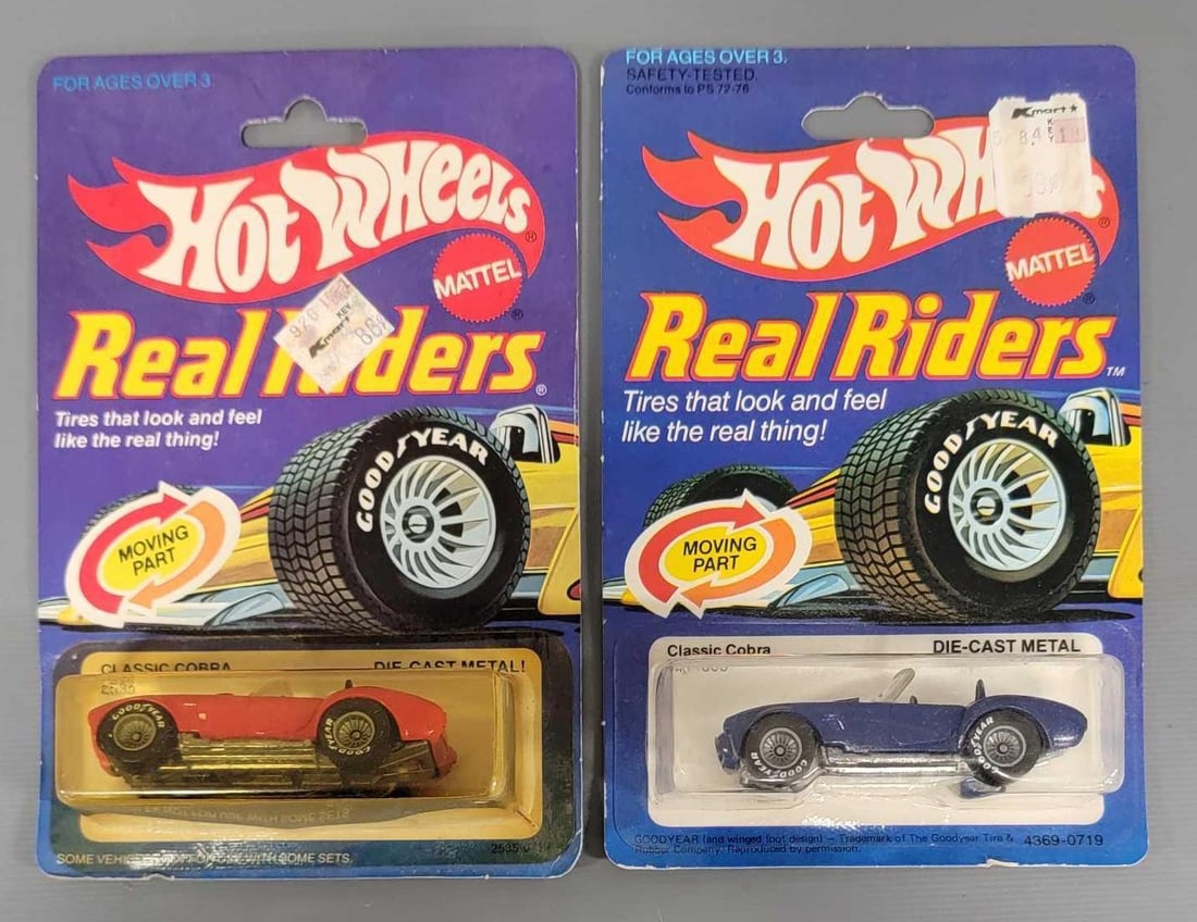Group of Hot Wheels Real Riders cars in blister packs (1 of 4)