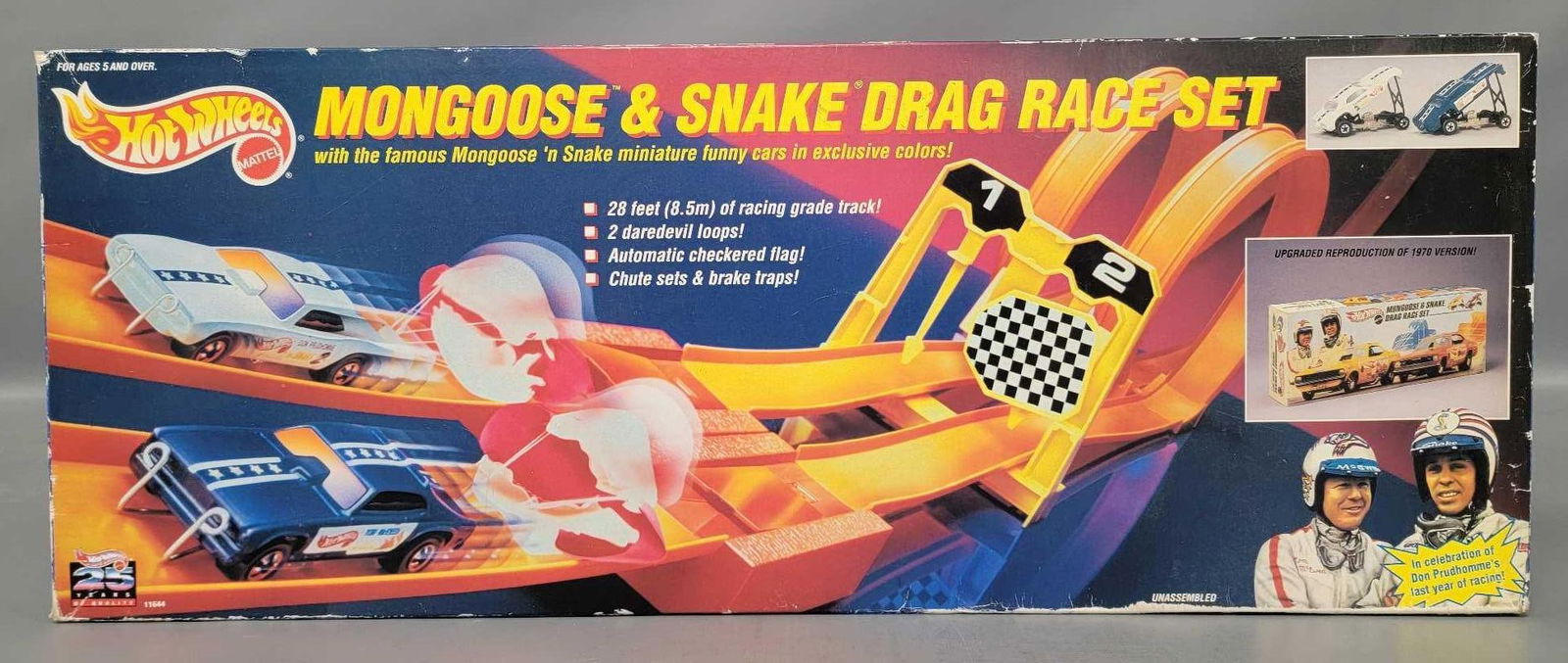 Factory Sealed Hot Wheels Mongoose and Snake Drag Race Set (1 of 6)