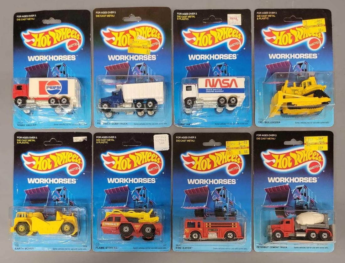 Eight Hot Wheels Workhorses in blister packs (1 of 5)