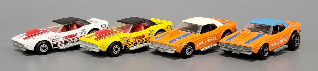 Four Matchbox Superfast Dodge Challenger cars (1 of 7)