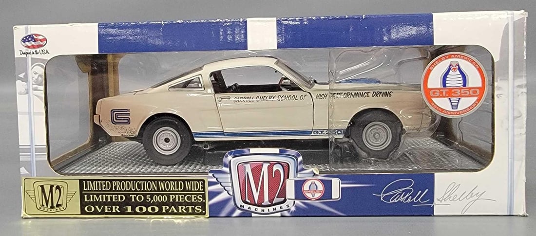 M2 Machines 1/24 weathered 1965 Shelby GT350 in original box: M2 Machines 1/24 scale weathered 1965 Shelby GT350 Release 28 in excellent plus condition a very good original box as seen in the photos.
