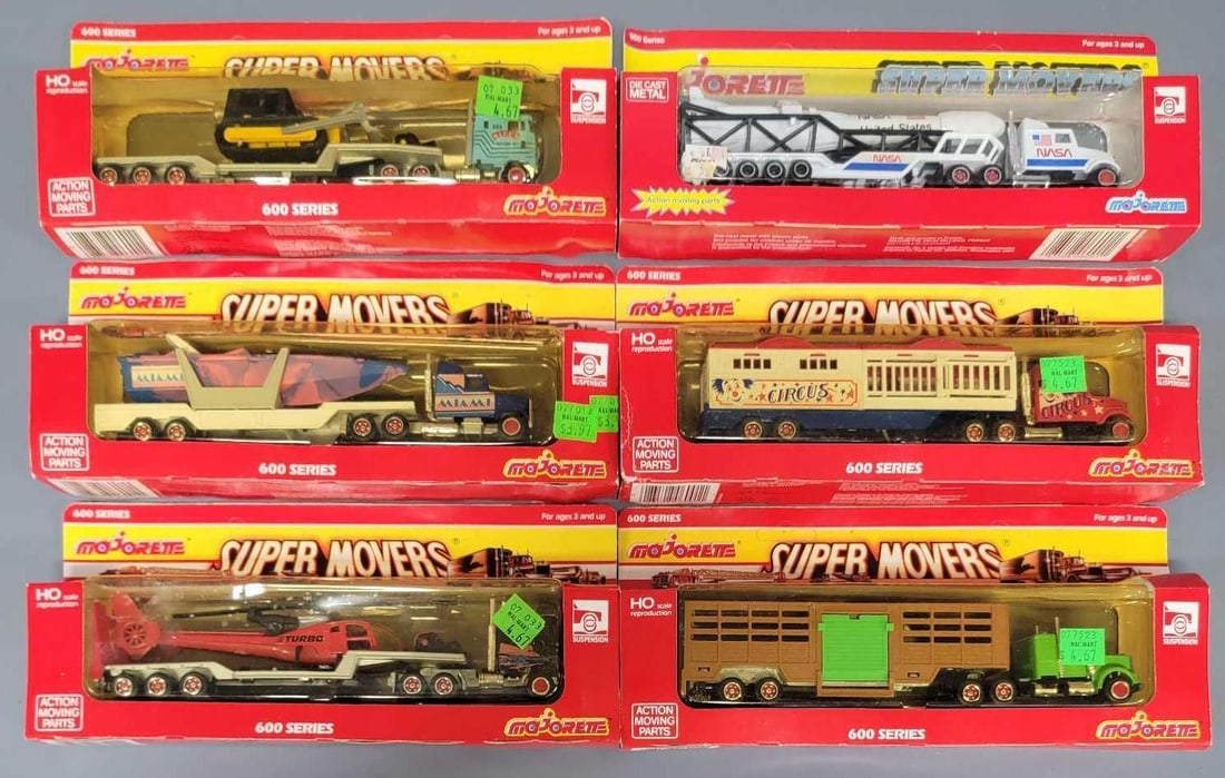 Six Majorette Super Movers Tractors and Trailers in window boxes (1 of 4)