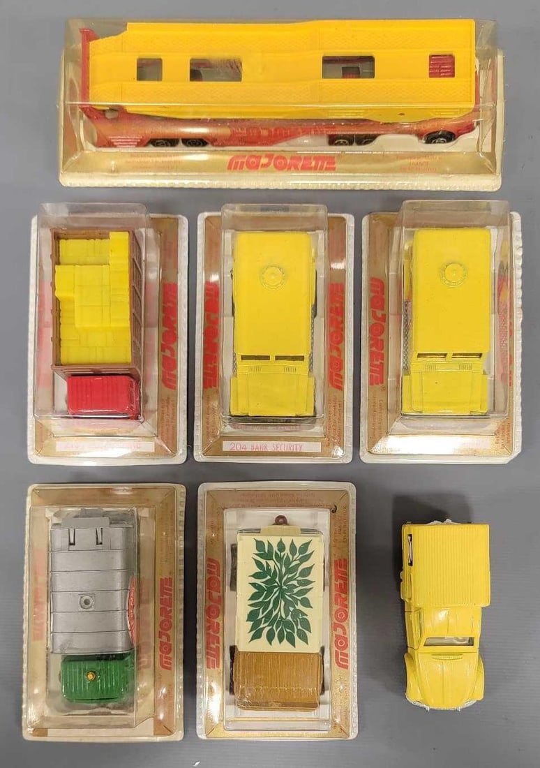 Seven Majorette Trucks in display box blister packs (1 of 9)