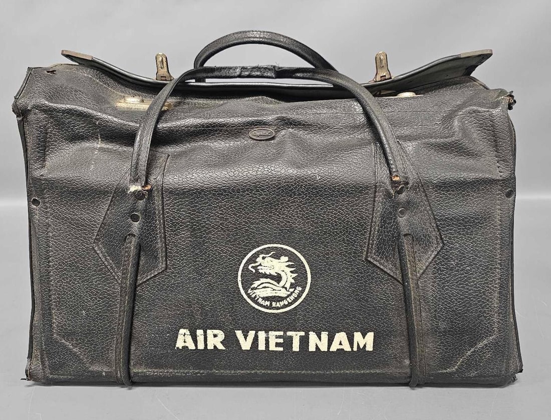 Air Vietnam black flight bag: Air Vietnam black flight bag21 x 10 x 12 1/2 inches as seen in the photos.