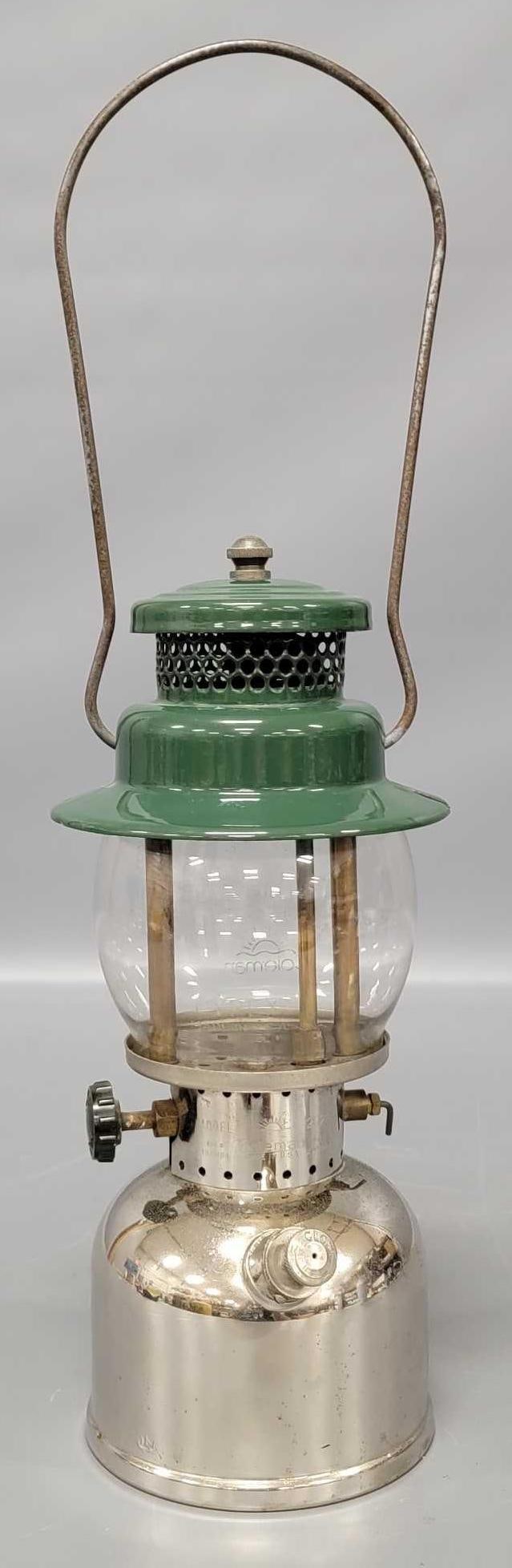 1948 Coleman model 242C stainless lantern: 1949 Coleman model 242C stainless lantern with Sunshine globe in excellent condition as seen in the photos.