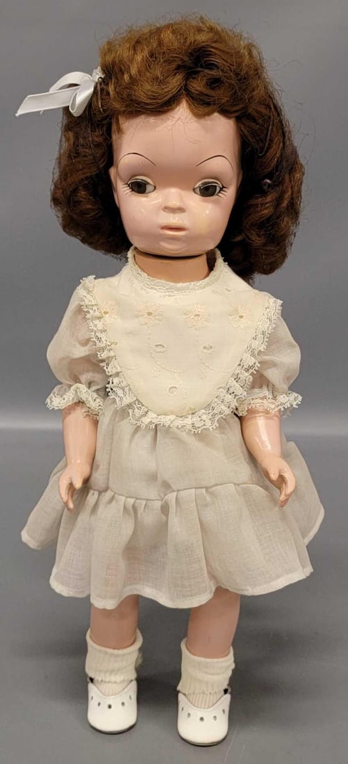 16 inch unmarked sleepy eyes hard plastic walker MaryJane doll (1 of 8)