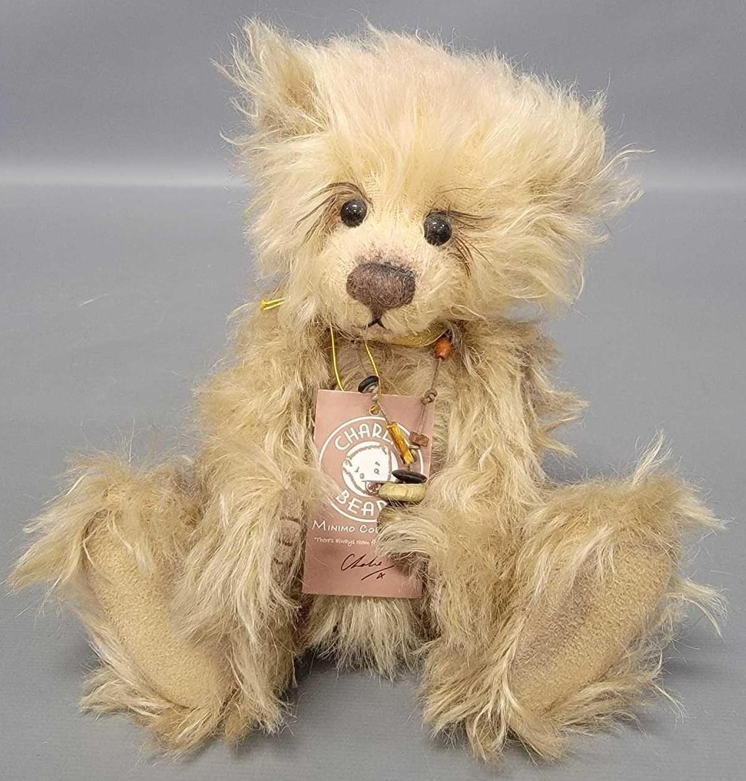Charlie Bears 8 inch Minimo Collection Pancake plush: Charlie Bears 8 inch Minimo Collection Pancake limited edition 49 of 2000 plush is in excellent condition and comes from an adult owned, smoke-free, pet-free home that has never been played with as se