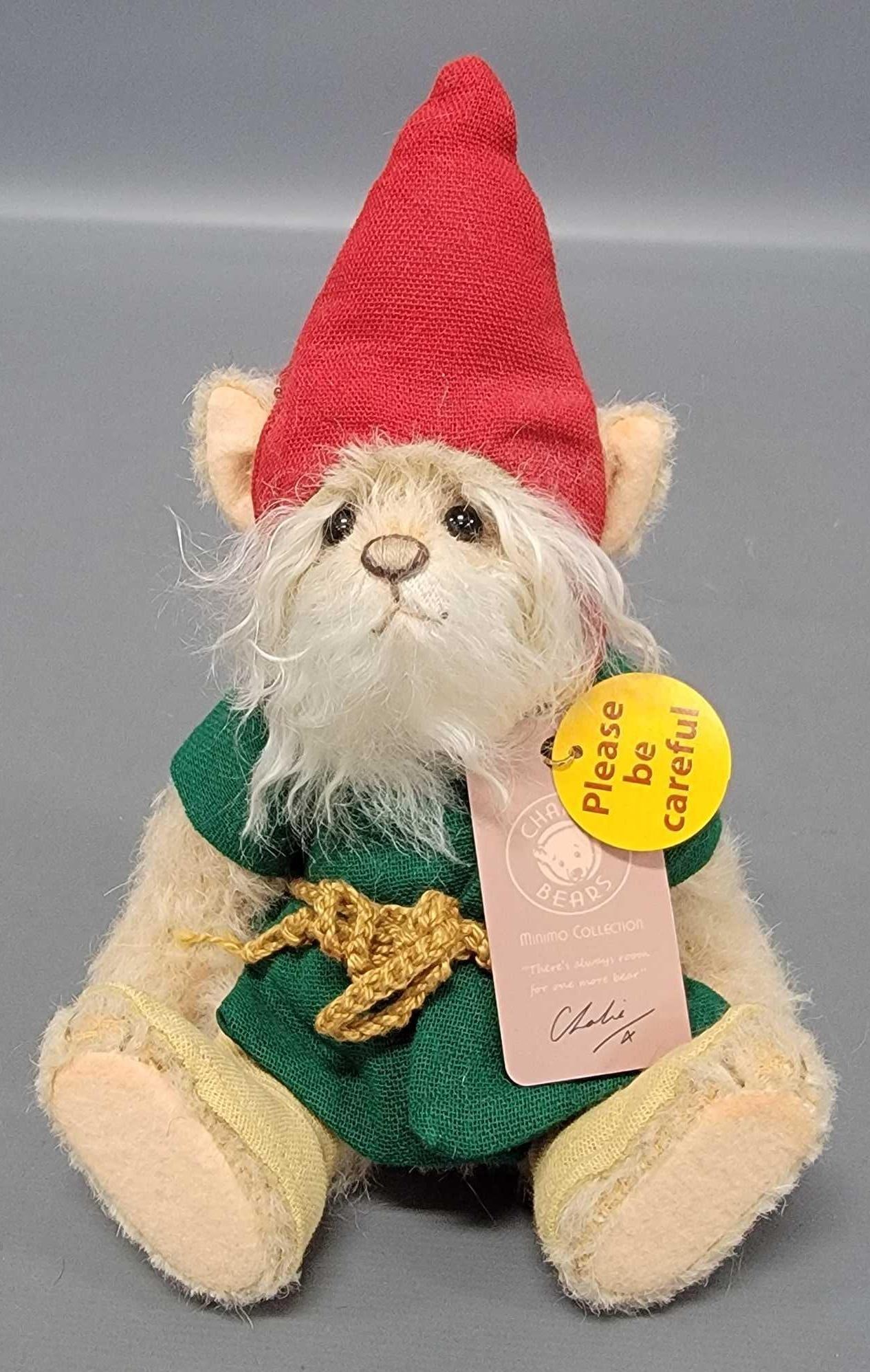 Charlie Bears 8 inch Minimo Collection Fraggle plush: Charlie Bears 8 inch Minimo Collection Fraggle no 680 of 1200 plush is in excellent condition and comes from an adult owned, smoke-free, pet-free home that has never been played with as seen in the ph