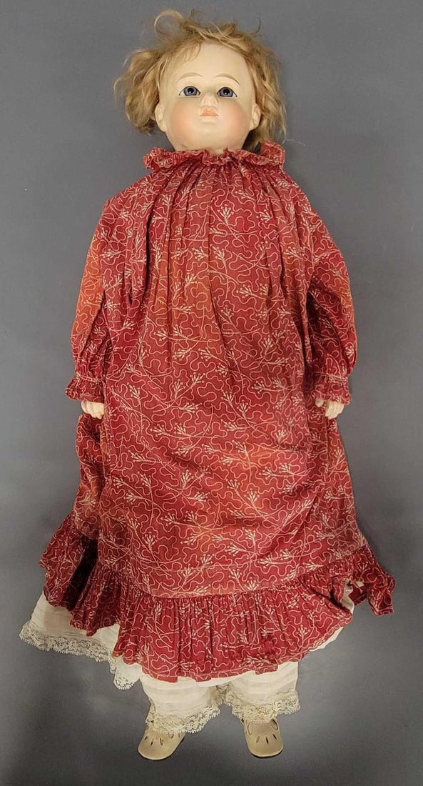 28 inch Vintage Papier Mache head doll (1 of 7)