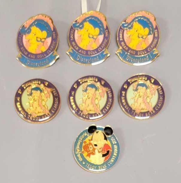 Set of seven vintage Disneyland pins (1 of 5)