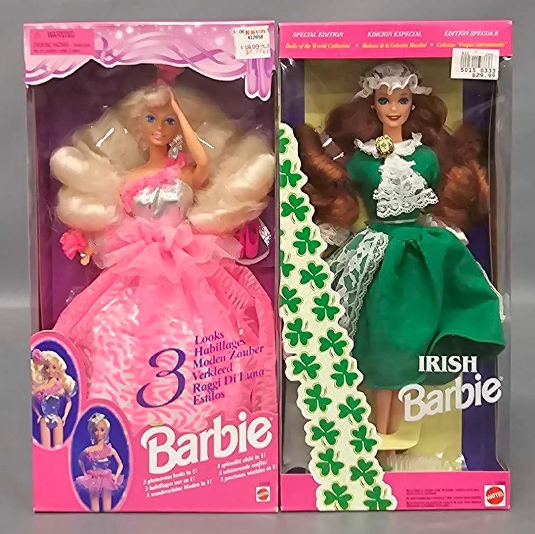 3 Looks Barbie and Special Edition Irish Barbie in original factory sealed boxes (1 of 8)