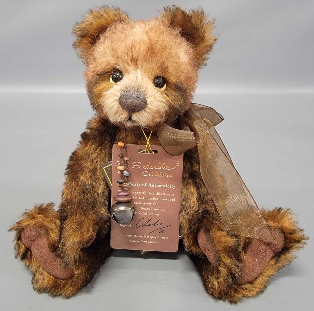 Charlie Bears 11 inch Isabelle Collection Gadget plush: Charlie Bears 11 inch Isabelle Collection Gadget SJ 5355 no 475 of 500 plush is in excellent condition and comes with Certificate of Authenticity. Comes from an adult owned, smoke-free, pet-free home 