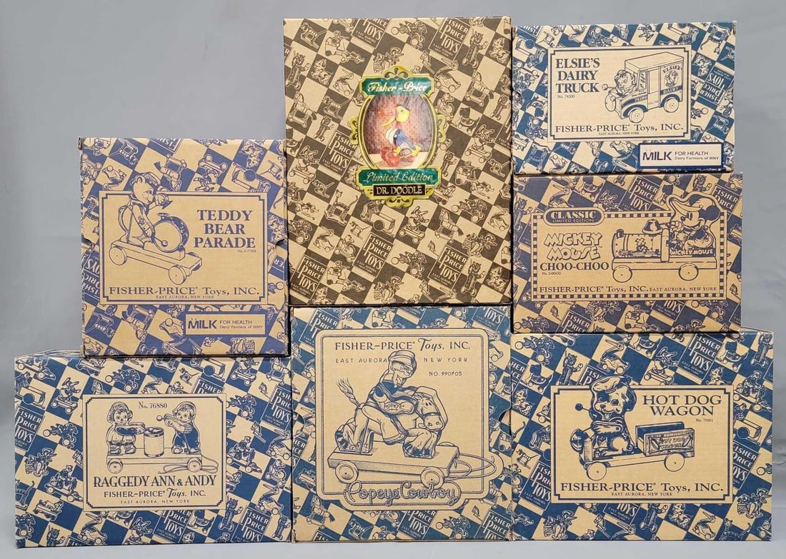 Seven vintage series  Fisher Price toys in original boxes (1 of 9)