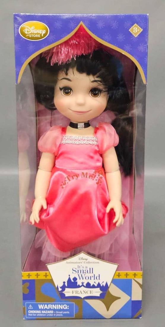 Disney Animators Collection small world France doll in factory sealed original box (1 of 6)