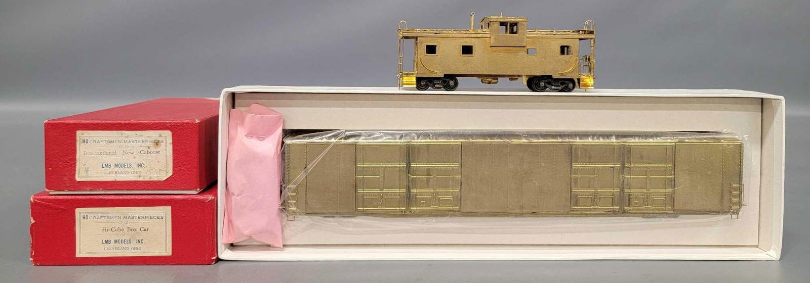 Two LMB Models HO brass freight cars in original boxes (1 of 11)