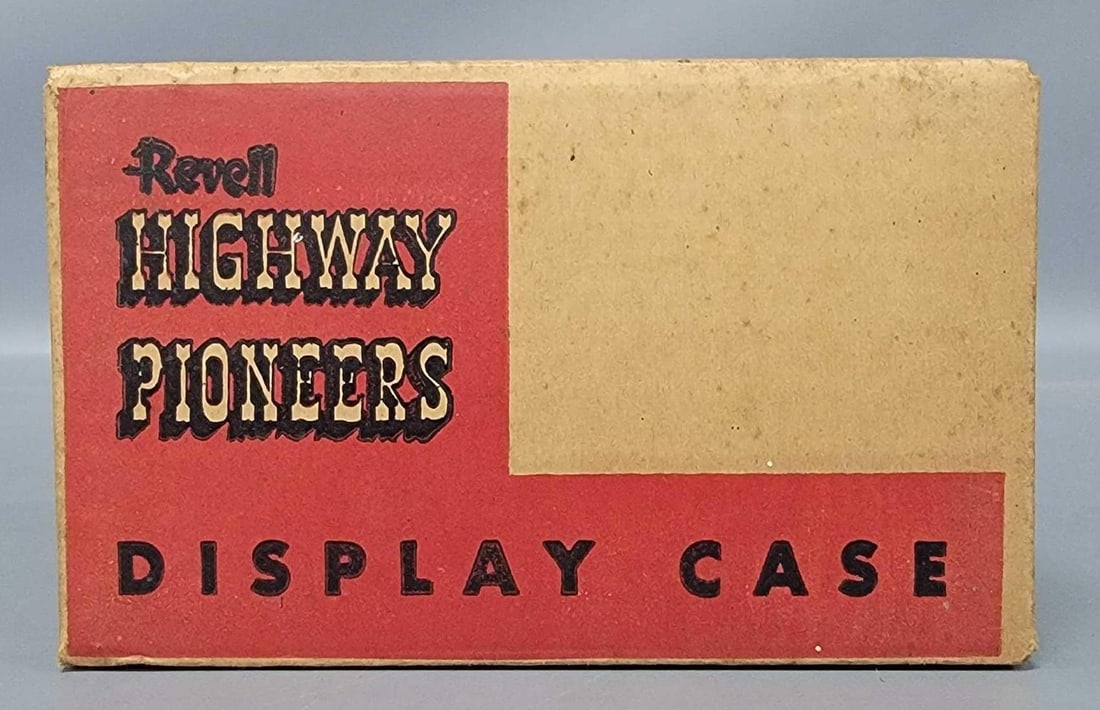 Rare factory sealed Revell Highway Pioneers display case: Rare factory sealed Revell Highway Pioneers display case. Not the most exciting thing ever but finding a sealed example of this is very difficult. This one is presumed mint in an excellent condition s