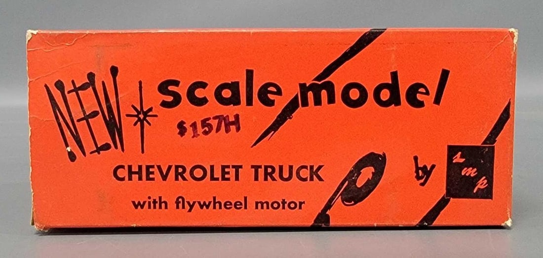 Scarce SMP empty promo car box for Chevy truck with flywheel motor (1 of 6)