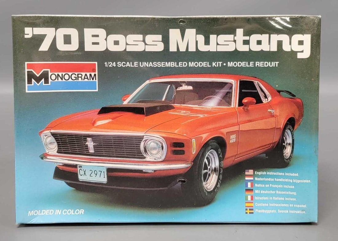 Factory sealed Monogram 70 Boss Mustang  1/24 scale model kit 2282 (1 of 6)