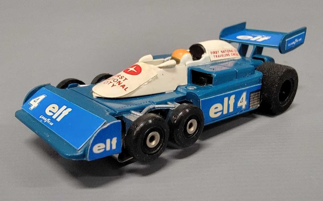 Rare Aurora AFX 6 wheel Elf Citibank white and blue slot car 1791 (1 of 7)