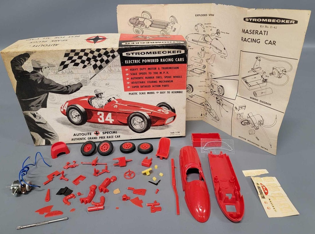 Strombecker 1/24 Grand Prix racer slot car kit new in box. (1 of 10)