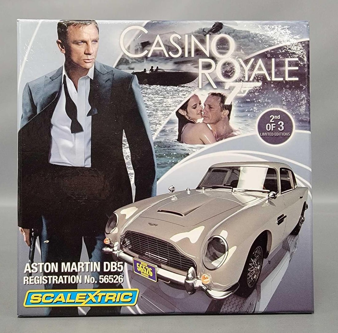 Scalextric James Bond 007 Casino Royale Limited Edition slot car in original box C3162A (1 of 5)