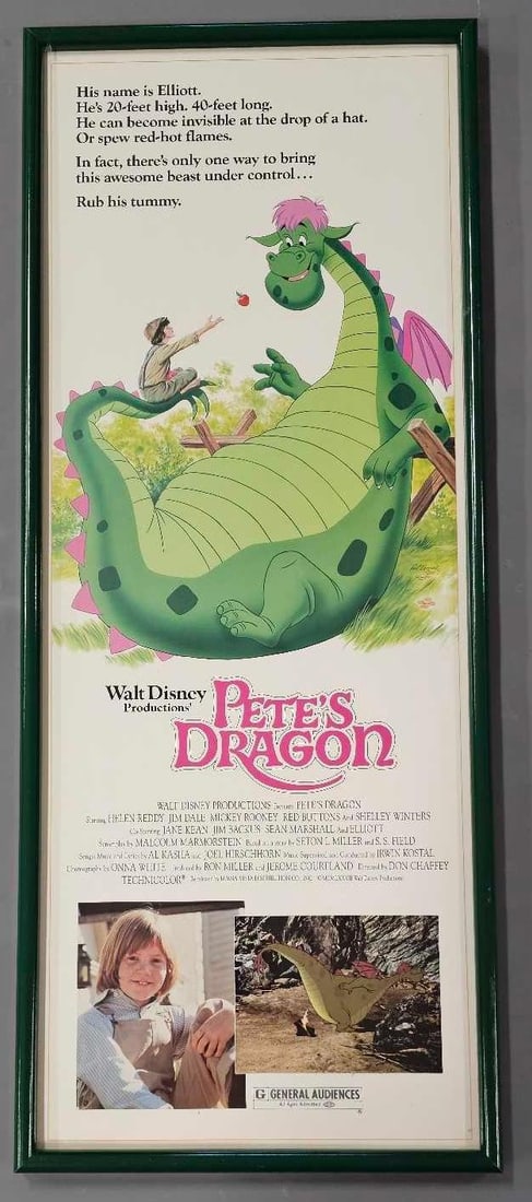 Original Pete's Dragon glass framed movie poster (1 of 6)