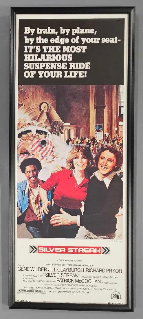 Original Silver Streak glass framed insert movie poster (1 of 10)