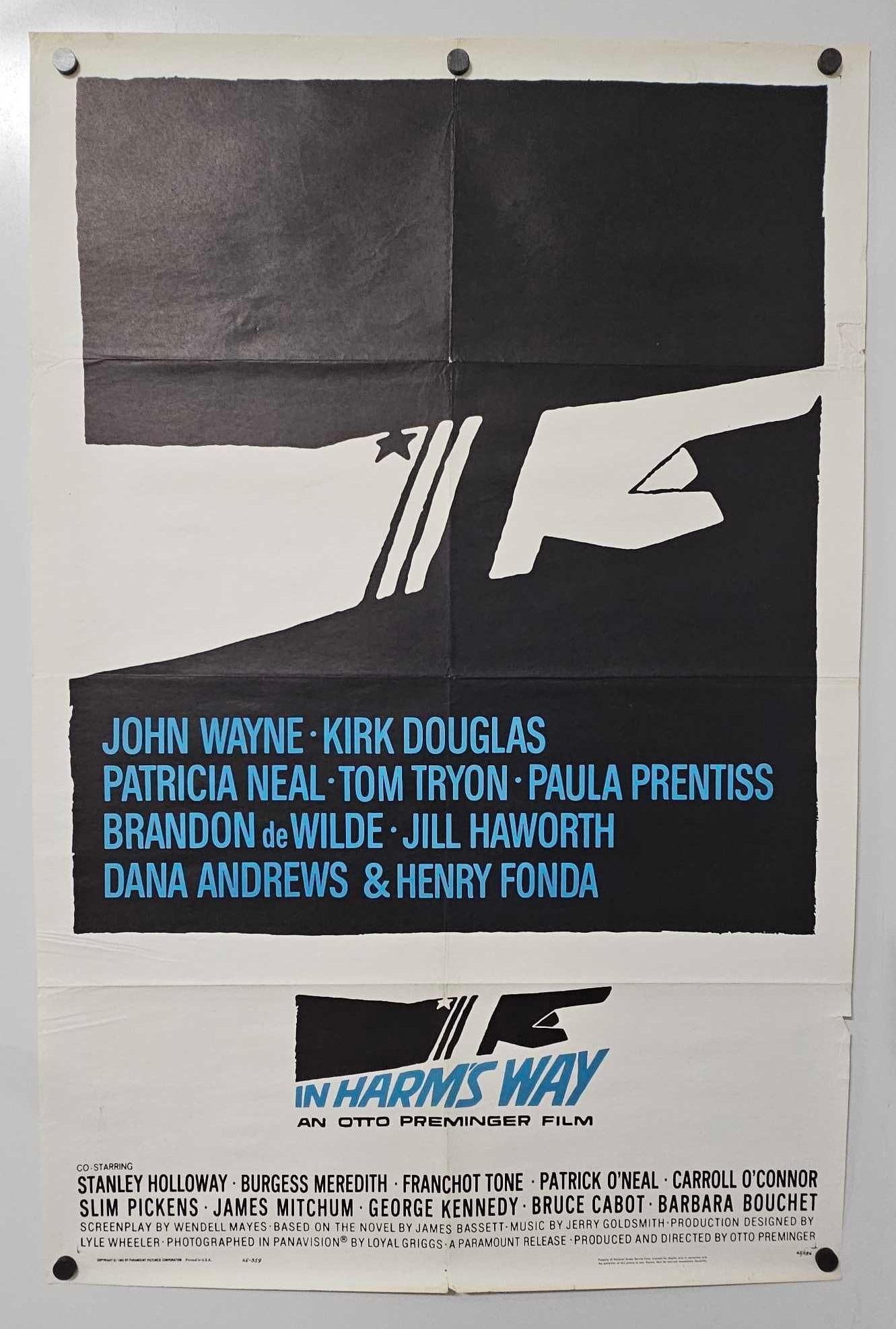 John Wayne In Harms Way movie poster (1 of 6)
