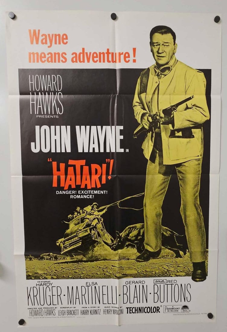 John Wayne Hatari movie poster (1 of 6)