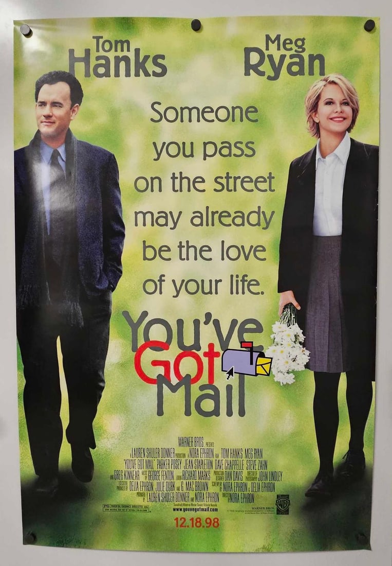 Tom Hanks Meg Ryan You've Got Mail two sided movie poster (1 of 4)