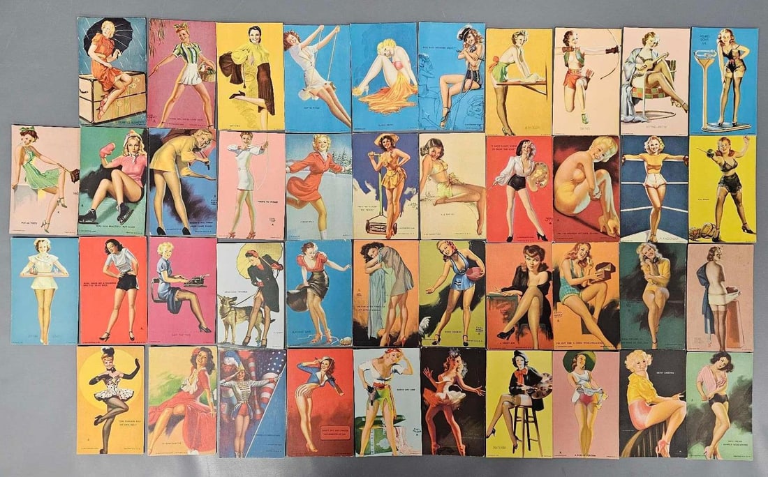 Forty-two different Hotcha Girls Mutoscope cards Earl Moran (1 of 7)