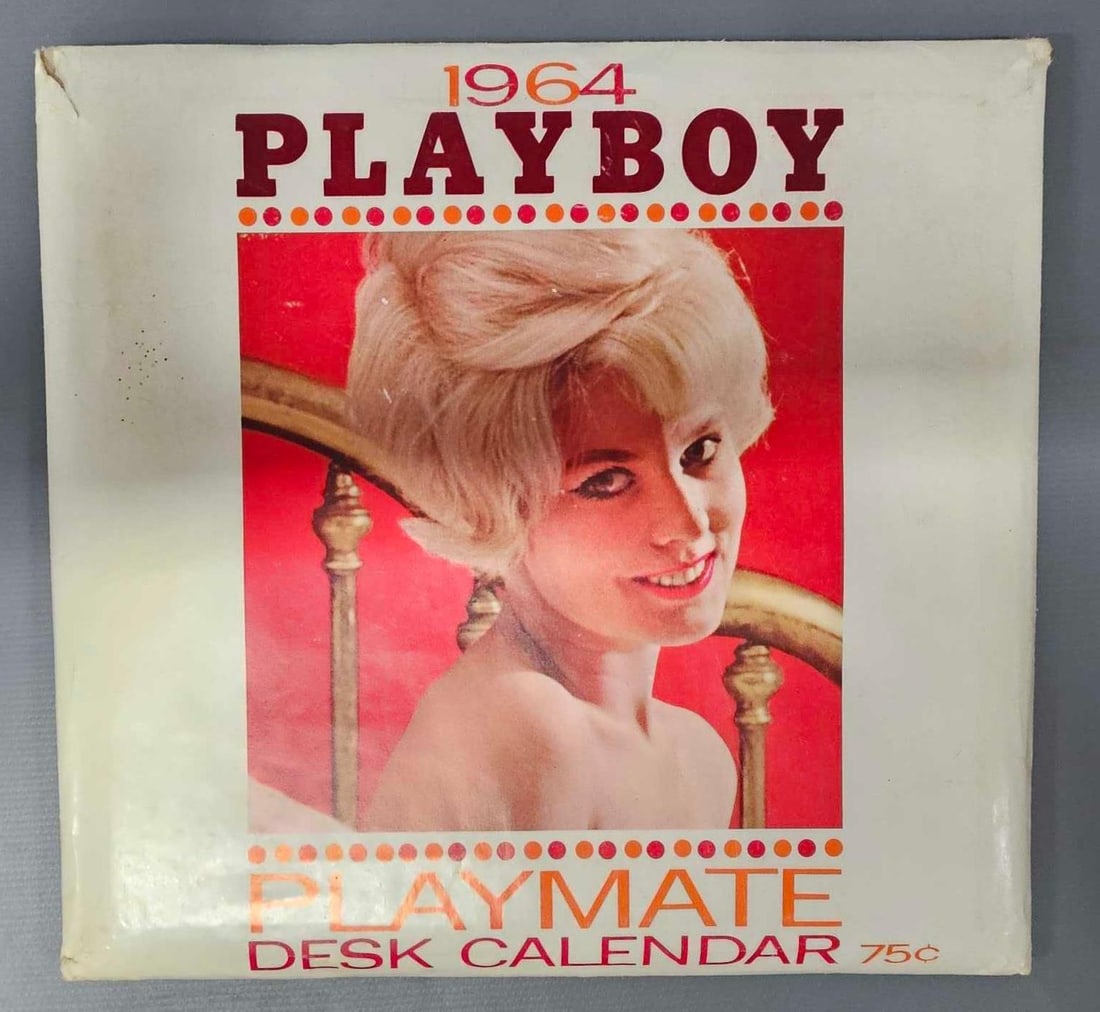 1964 Playboy playmate desk calendar in original sleeve (1 of 5)