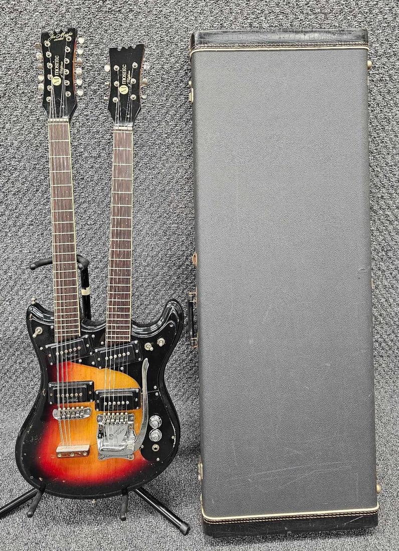 Late 1963 Mosrite Joe Maphis model double neck electric guitar in original case (1 of 20)