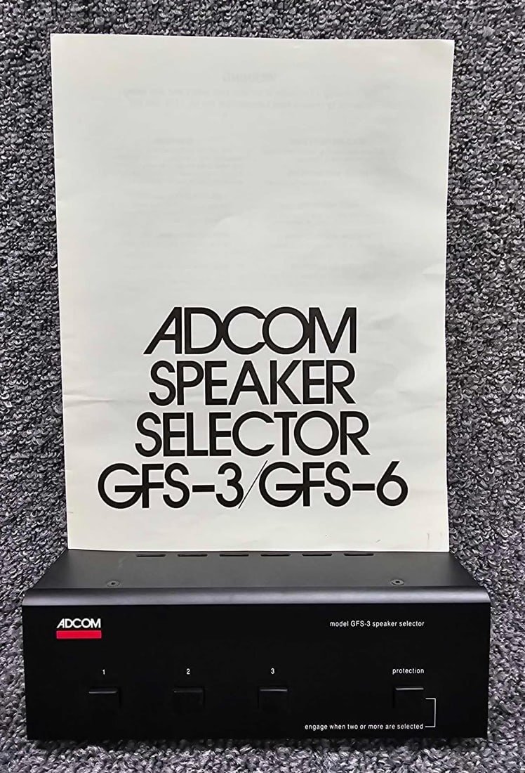 Adcom GFS-3 speaker selector hifi stereo equipment (1 of 8)